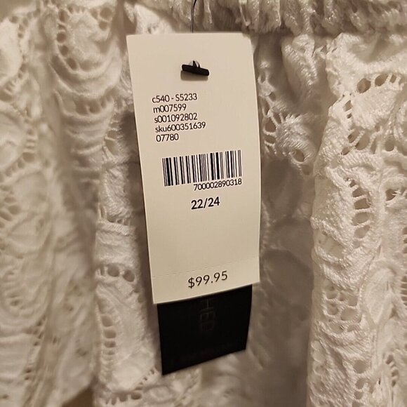 Lane Bryant off shoulder white dress 22 24 NWT - Picture 5 of 7